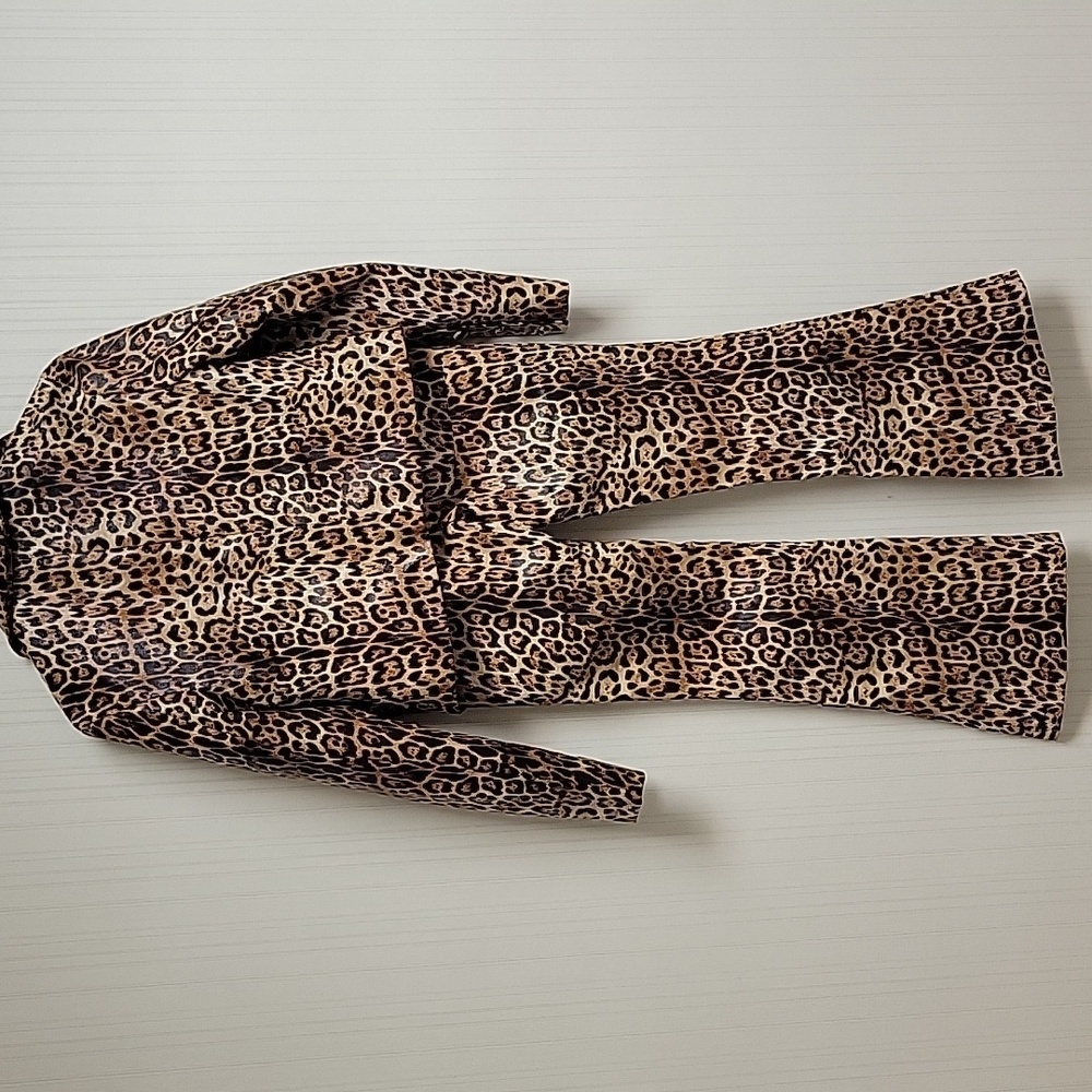 Labelrail X Dyspnea Leopard Print Jacket and Pants Set Womens Sz 8. NWT Indie - Picture 5 of 6